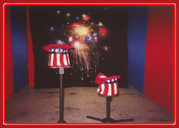 Carnival Event Fireworks and 4th of July hat