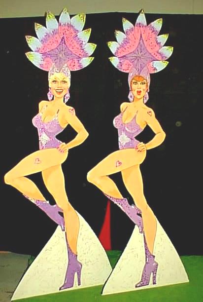 Event themes Las Vegas Show girls cut outs